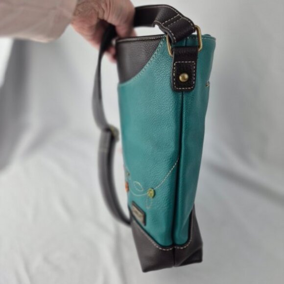 Chala Sweet Messenger Crossbody Shoulder Bag with Camper Embellishment. - Picture 5 of 16